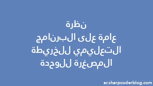 نظرة عامة على البرنامج التعليمي للخريطة المصغرة للوحدة - Thumbnail