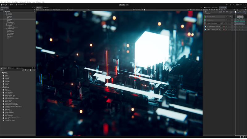 واجهة محرر Unity 6