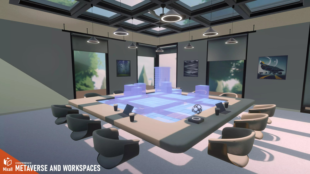 Metaverse ومساحات العمل - المؤتمر - حزمة Unity Asset Store.
