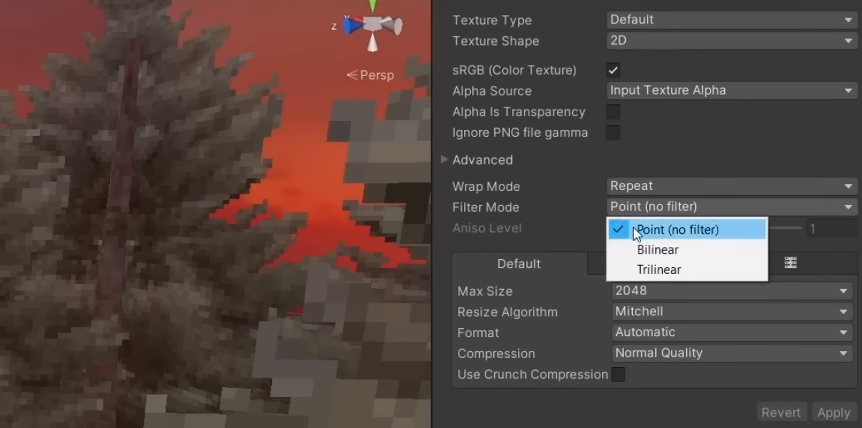 إعدادات استيراد صورة الوحدة للحصول على مظهر قديم.