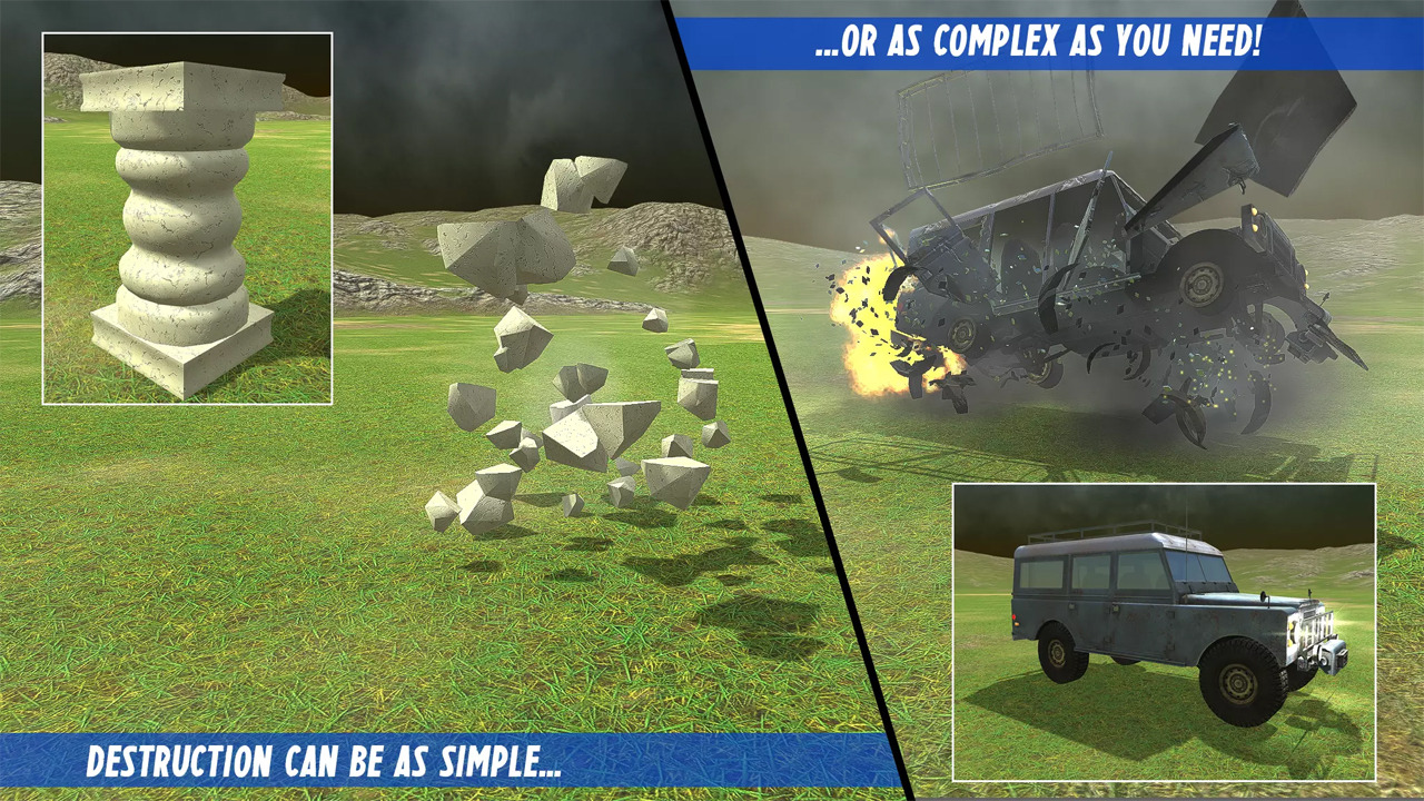 DestroyIt - نظام التدمير - حزمة متجر أصول الوحدة.