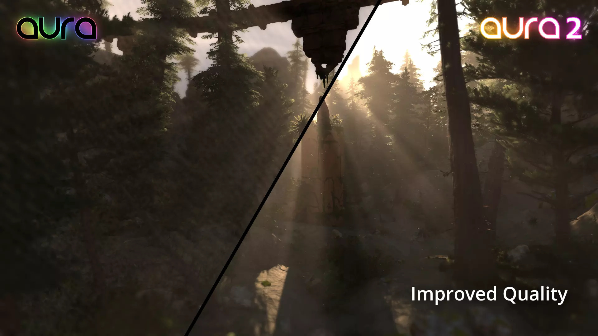 هالة 2 - الإضاءة الحجمية والضباب