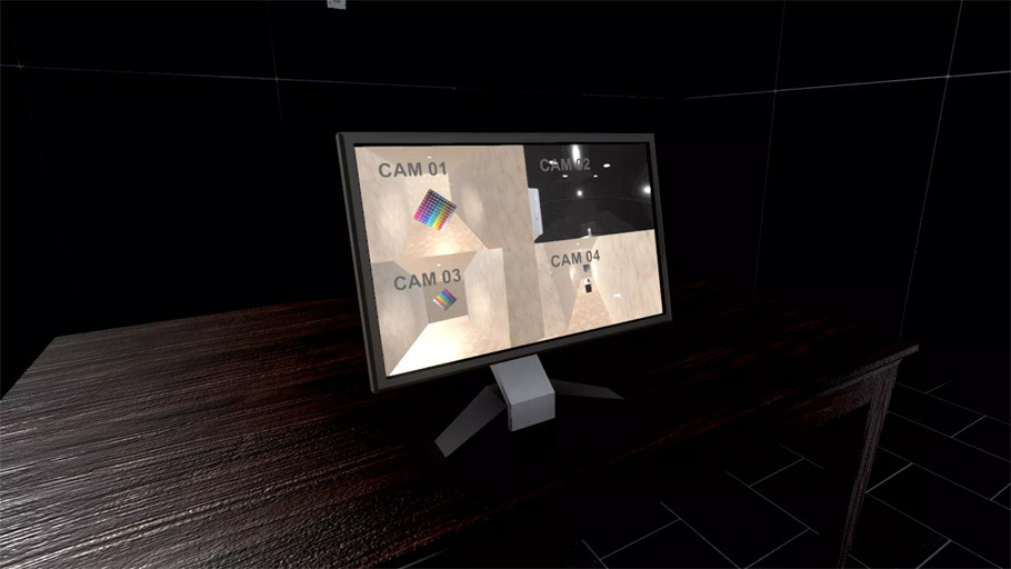نظام كاميرات المراقبة في الوحدة.